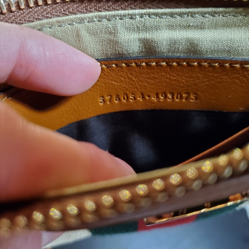 Gucci GG Vintage Style Canvas Wristlet - Picture 3 of 6